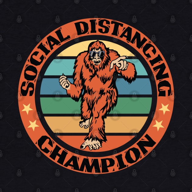 Bigfoot social distancing champion by Tesszero